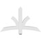 Ekena Millwork Davenport Architectural Grade PVC Gable Bracket, 48"W x 30"H x 4"D x 4"F, 15/12 Pitch GBP048X30X0404DAV00 - alternate 2